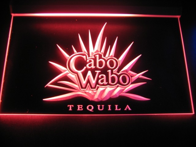 Cabo Wabo Tequila Logo Neon Light Sign